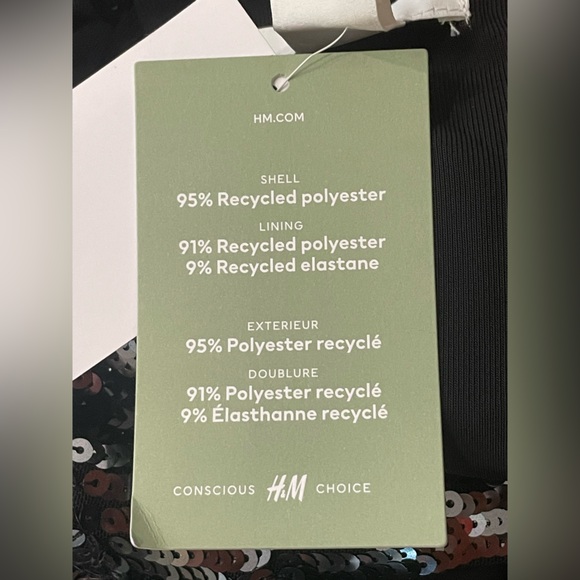 NWT H&M Crop Sequin Fringe Tank - Picture 4 of 4